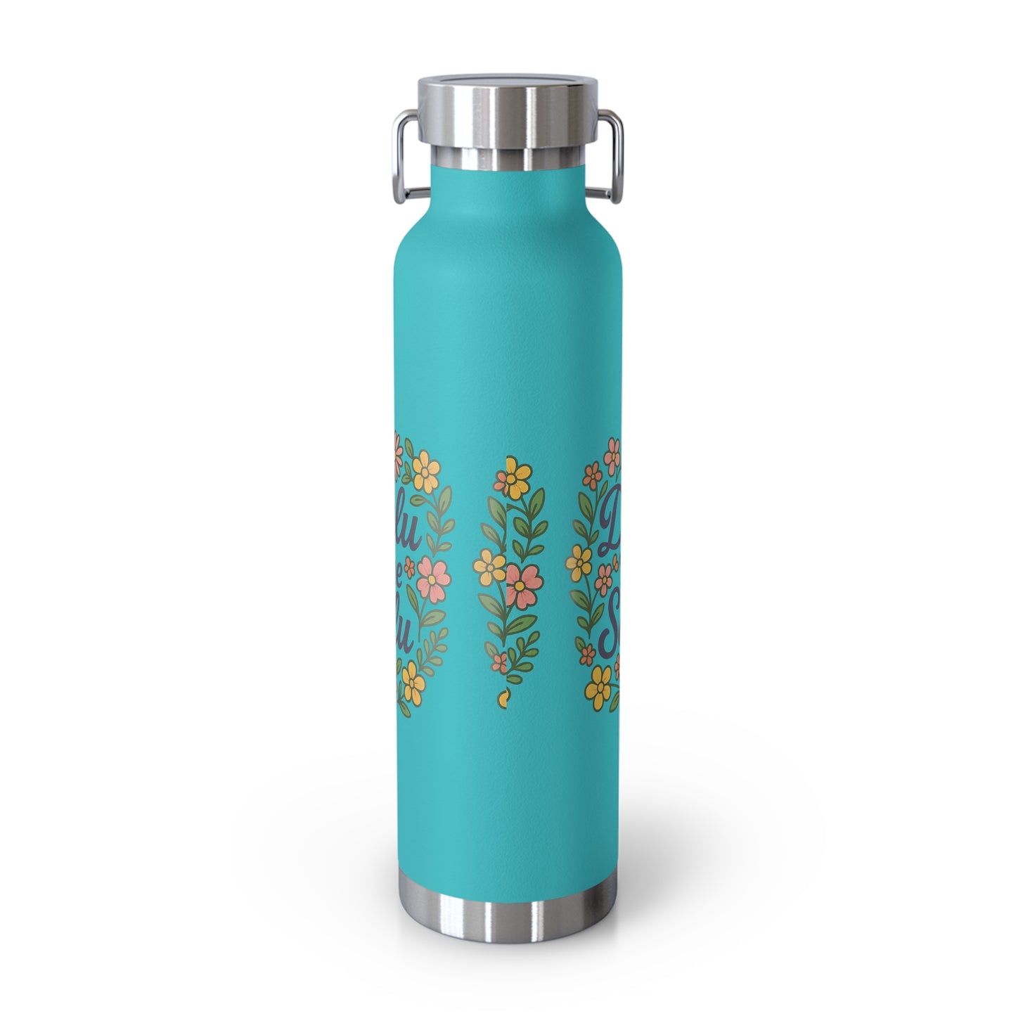 Delulu is the Solulu Floral Insulated Water Bottle with Motivational Quote, 22oz Copper Vacuum Flask, Eco-Friendly Gift for Her, Summer Hydration, Nature [...]