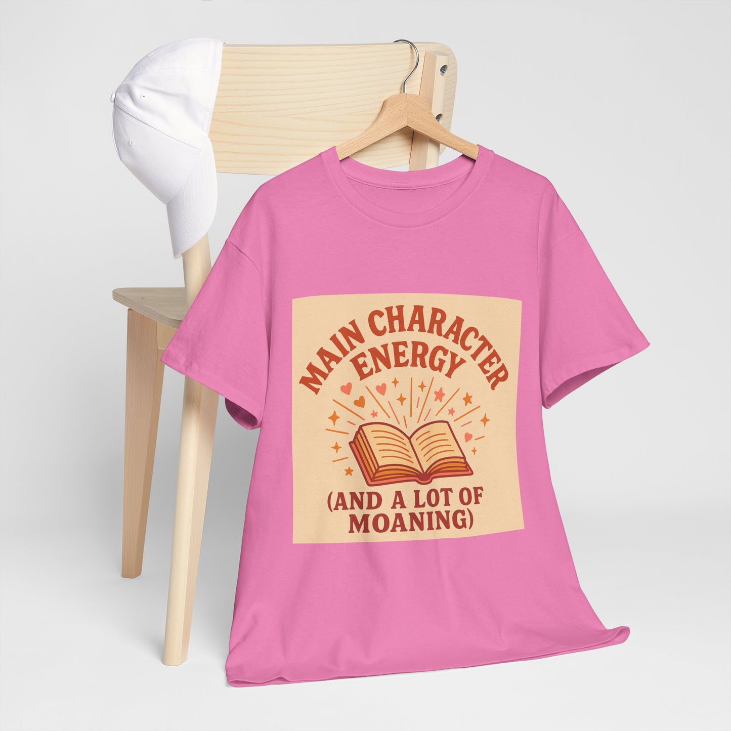 "Main Character Energy – Book Lover Shirt for Readers Who Steal the Spotlight"