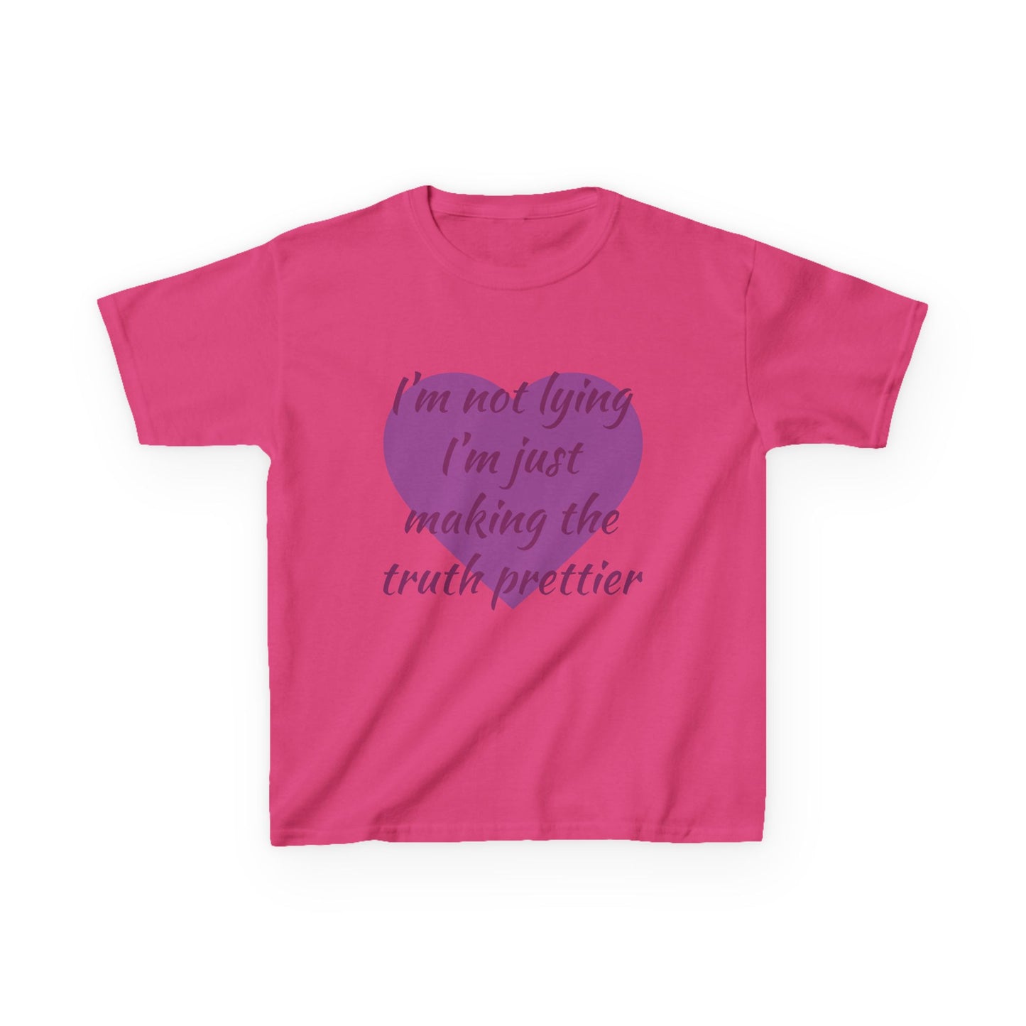 Whimsical Kids Tee: 'I'm Not Lying Just Making the Truth Prettier'