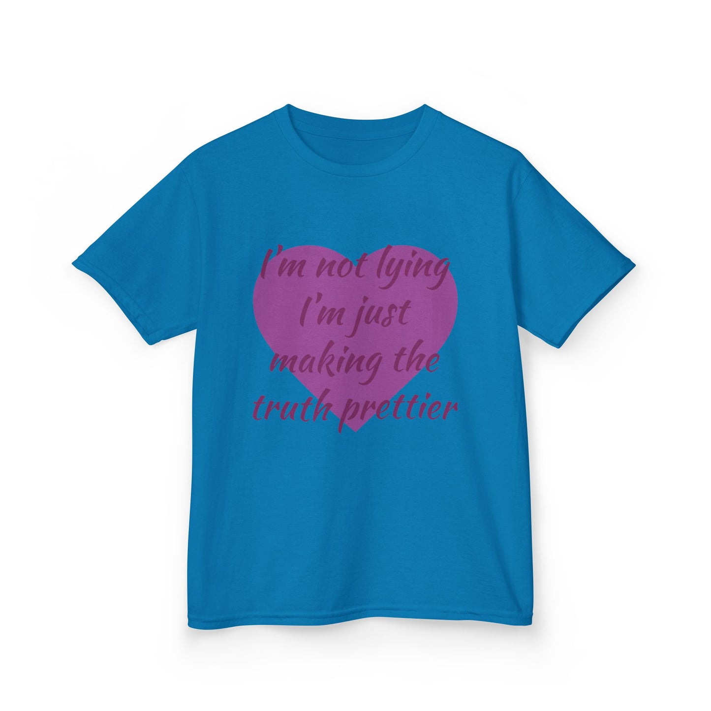 Whimsical Kids Tee: 'I'm Not Lying Just Making the Truth Prettier'