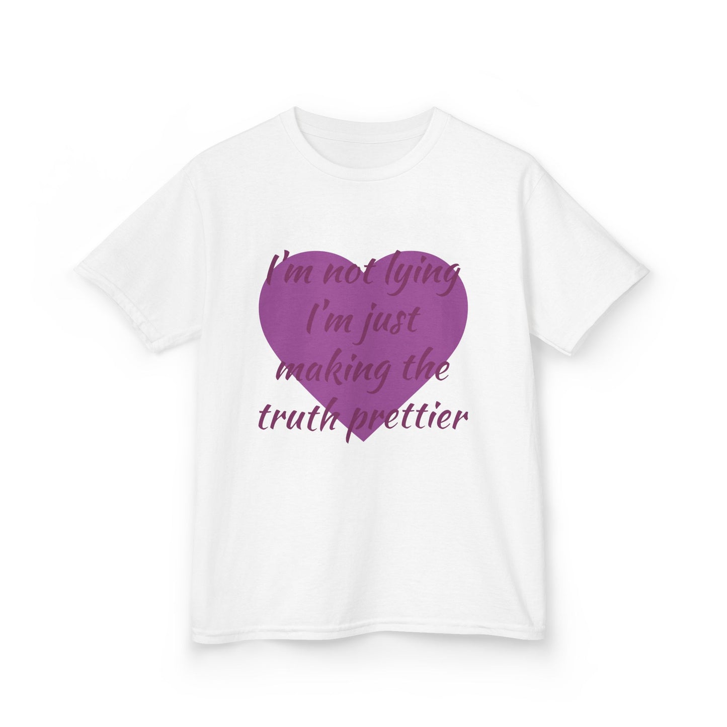 Whimsical Kids Tee: 'I'm Not Lying Just Making the Truth Prettier'