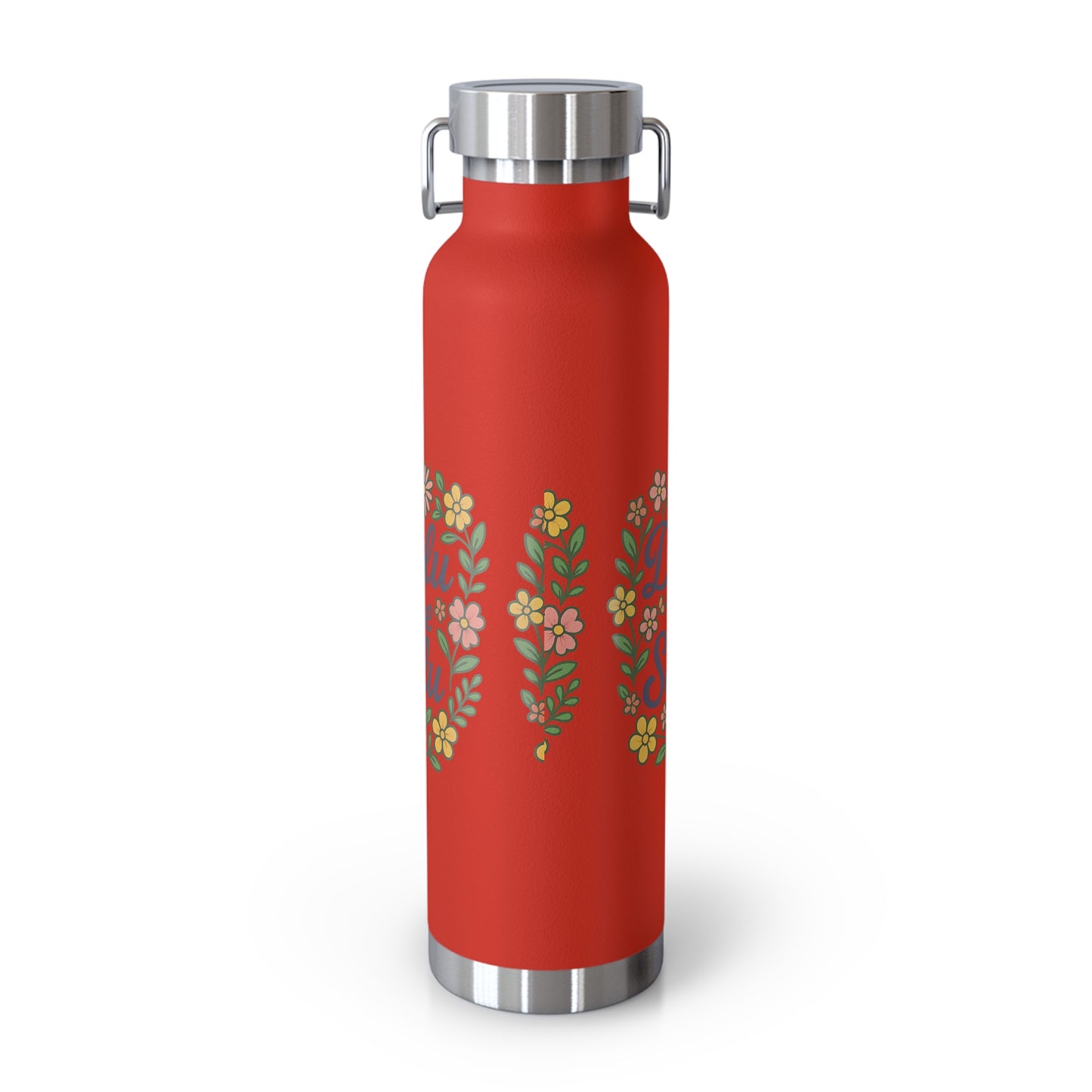 Delulu is the Solulu Floral Insulated Water Bottle with Motivational Quote, 22oz Copper Vacuum Flask, Eco-Friendly Gift for Her, Summer Hydration, Nature [...]
