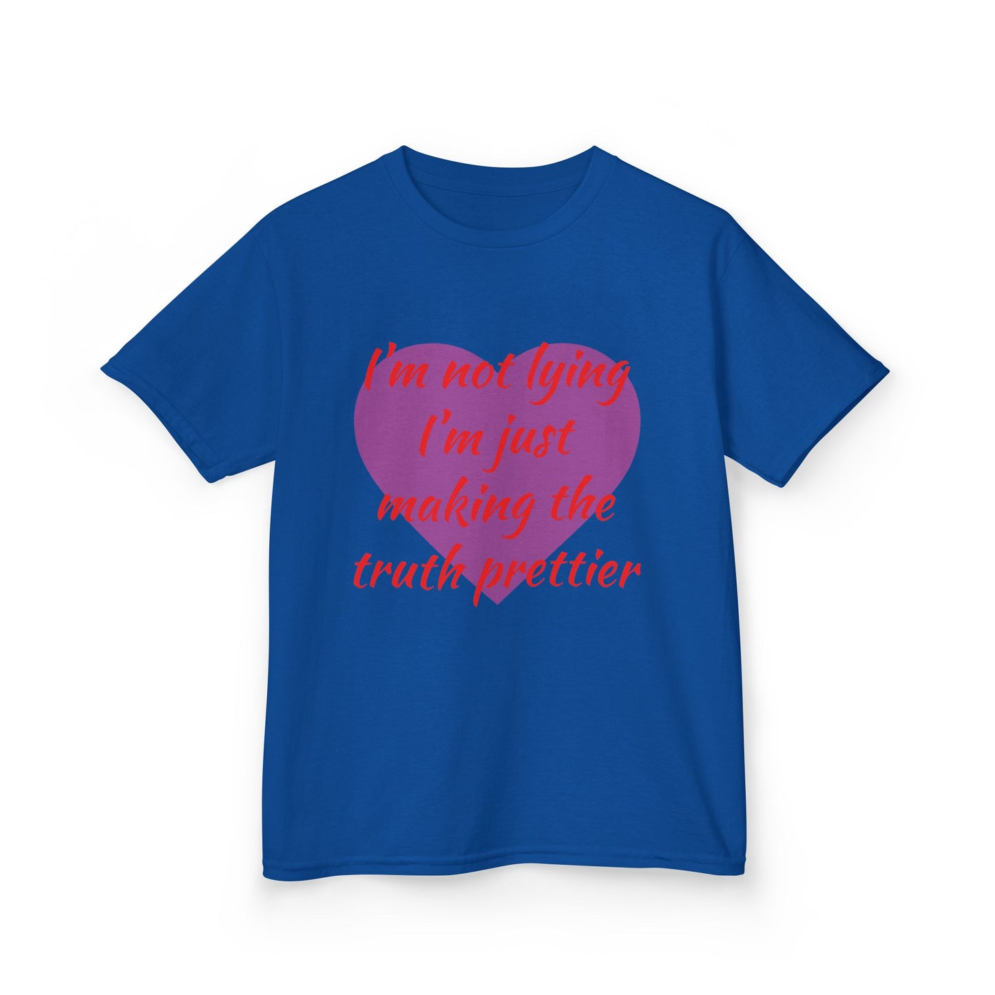Whimsical Kids Tee: 'I'm Not Lying Just Making the Truth Prettier'
